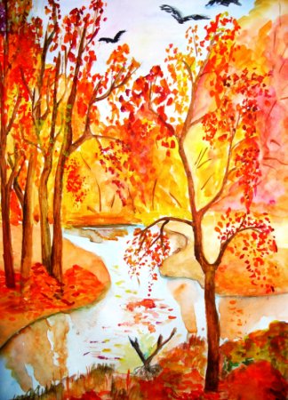 Осенние пейзажи детские