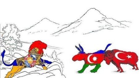 Армения против Азербайджана карикатура