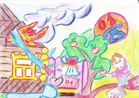 Рисунок по пожарной безопасности