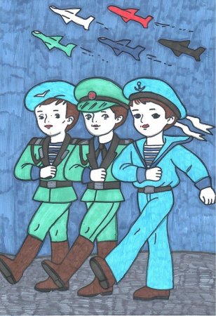 Рисунок на тему мы помним