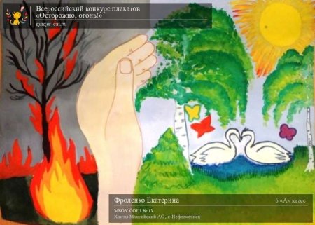 Плакат на тему осторожно огонь