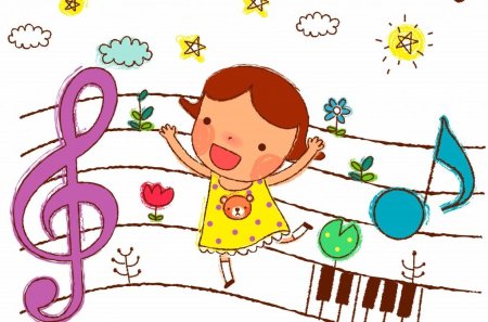 Веселые нотки для детей