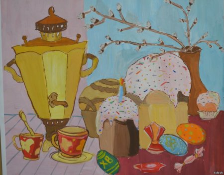 Натюрморт Пасхальный для детей