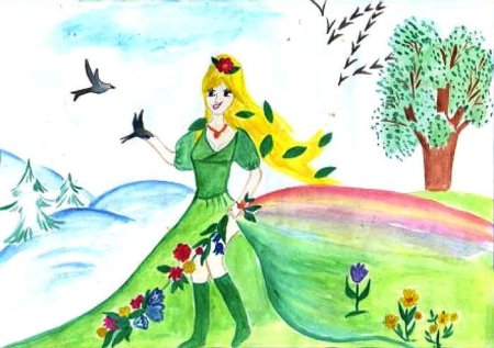 Рисунок на тему Весна на конкурс
