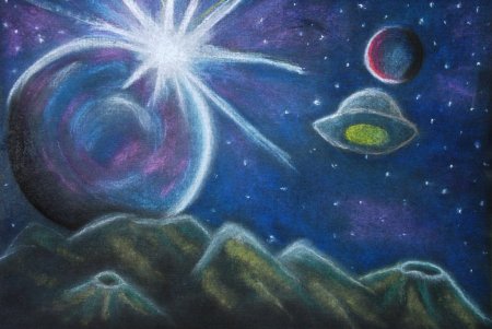 Космос рисунок