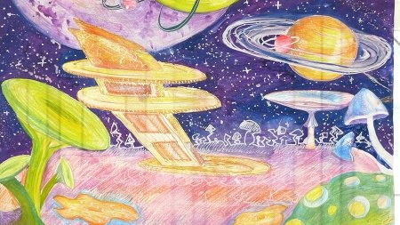 Рисование для детей космос