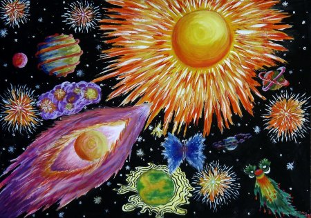 Рисование космос