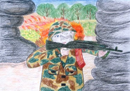 Рисунок на тему война