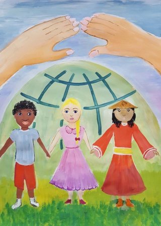 Рисование с детьми на тему Дружба