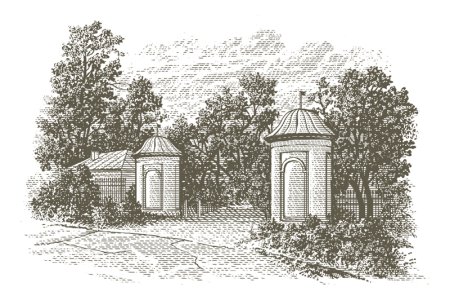 Ясная Поляна гравюра