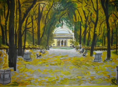 Осенний Петербург рисование детские