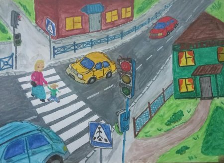 Рисование по ПДД В детском саду
