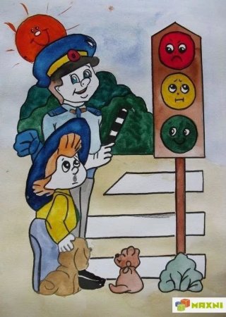 Рисунки ПДД для школьников
