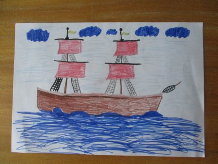 Рисунок к повести Алые паруса