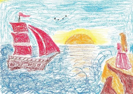 Алые паруса Грин иллюстрации