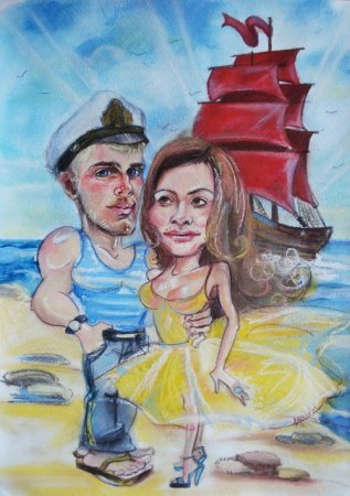 Рисунок из рассказа Алые паруса