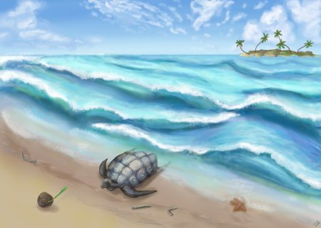 Нарисовать море