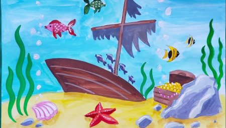 Рисунок отдых на море