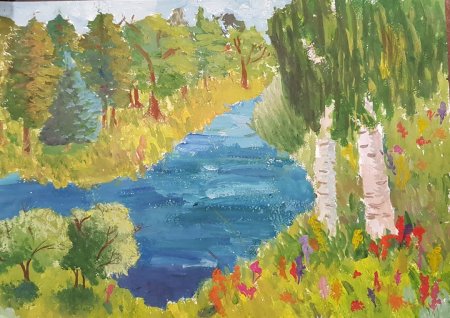 Рисунок на тему природа Кубани