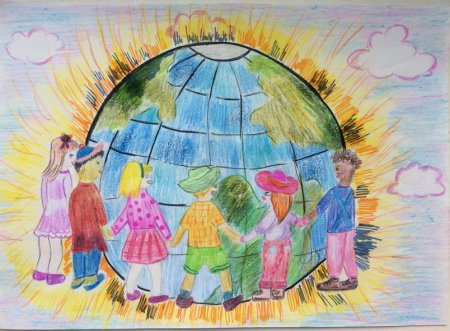 Хоровод дружбы рисунок на конкурс