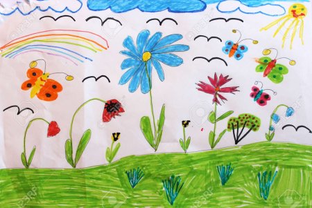 Рисование на тему лето на лугу