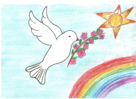 Рисунок под мирным небом