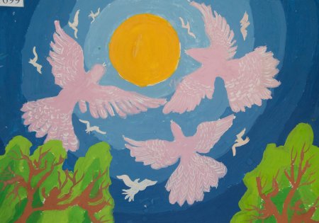 Рисунок на тему под мирным небом