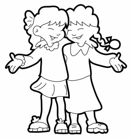 Раскраска Дружба