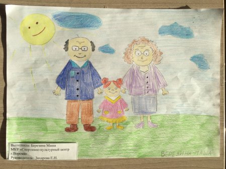 Бабушка и дедушка рисунок