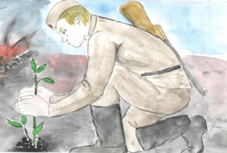 Рисунок на тему память жива