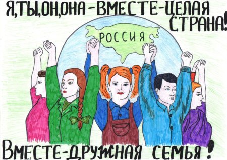 Плакаты на тему в единстве наша сила