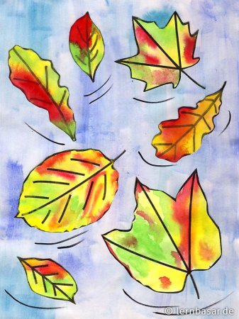 Рисование кленового листа