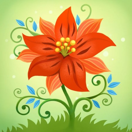 Рисунок к сказке Аленький цветочек