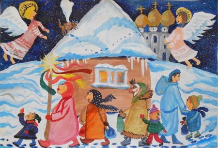 Рождество рисунок