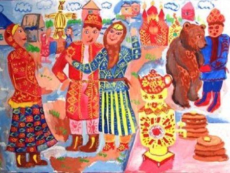 Народная ярмарка рисунок