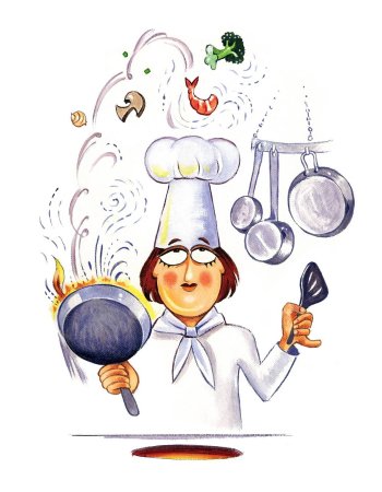 Колпак повара рисунок