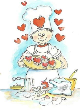 Повар с ножом логотип