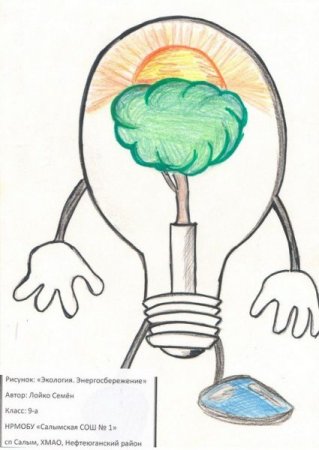 Save Energy рисунок лёгкий