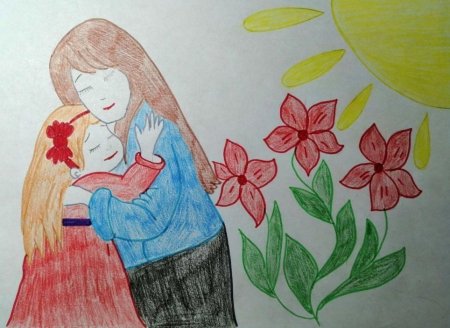 Рисунок на тему любимая мама