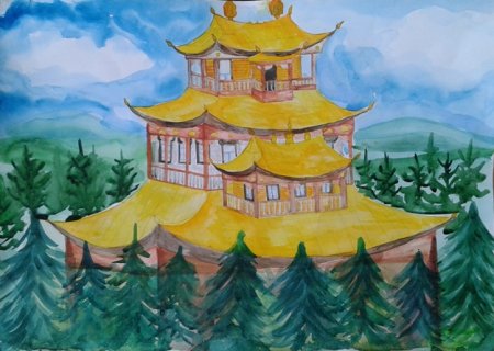 Дацаны в Бурятии рисунки