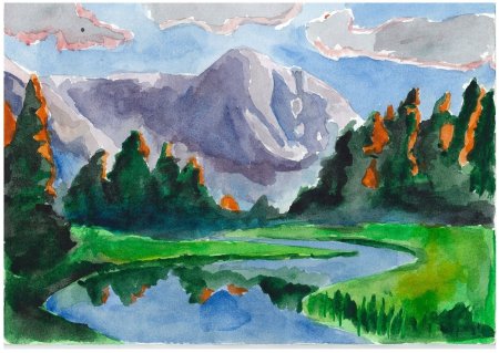 Природа Бурятии рисунок