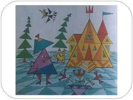 Панно из геометрических фигур