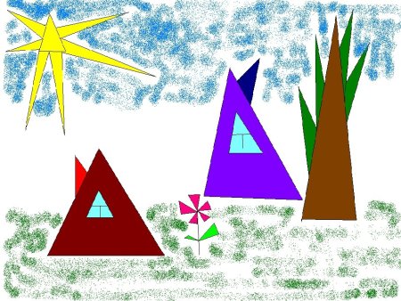 Рисунок на тему треугольники
