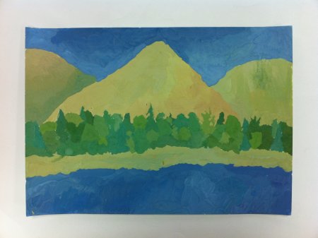 Пейзаж Бурятии рисунки