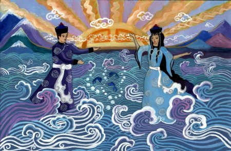 Дочь Байкала Ангара и богатырь Енисей