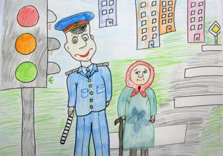 Полицейский рисунок