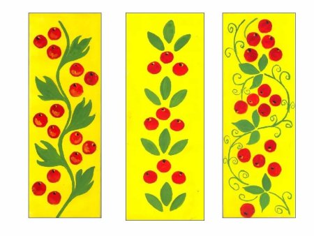 Закладка Хохломская роспись