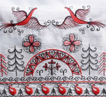 Рушник Мезенская роспись