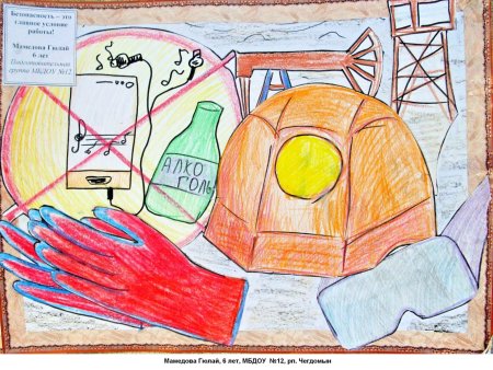 Охрана труда глазами детей рисунки