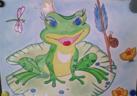 Иллюстрация к сказке царица лягушка